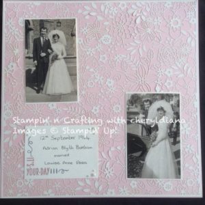 Wedding Scrapbook page