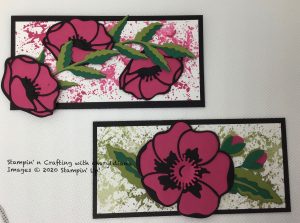 Photo of how the rectangles were made for the Poppy Sampler