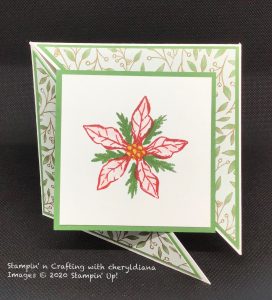 Favourite Season Christmas Card using Poinsettia Place DSP and Poinsettia Suite