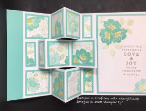 Double Accordion Card using Forever Fern, Floral Essence and Last a Lifetime Stamp Sets.