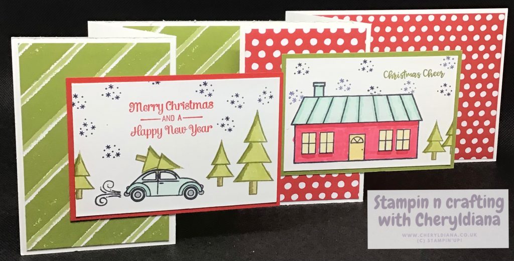 Z fold Christmas cards