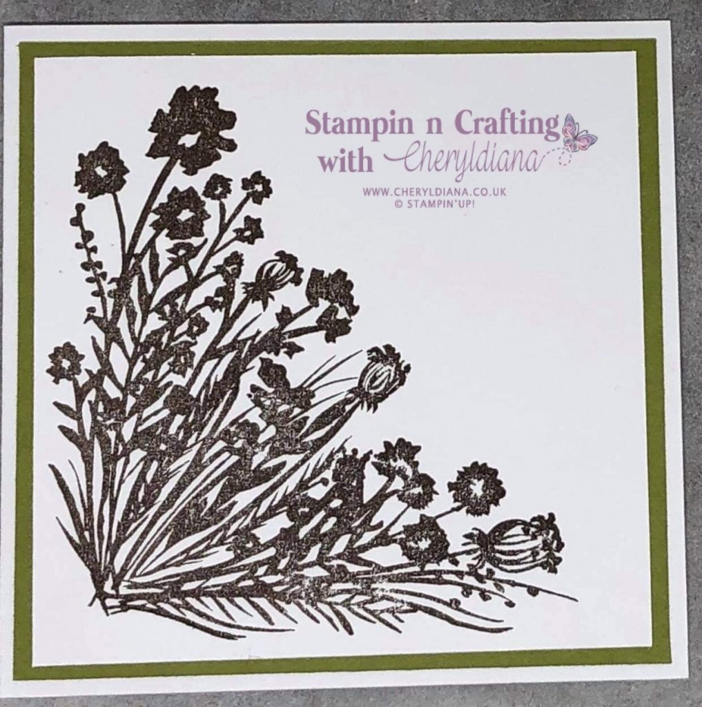 Simple Card using Corner Bouquet Stamp Set