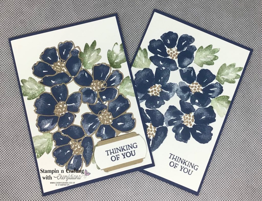 Simple stamping cards using Blossoms in Bloom bundle