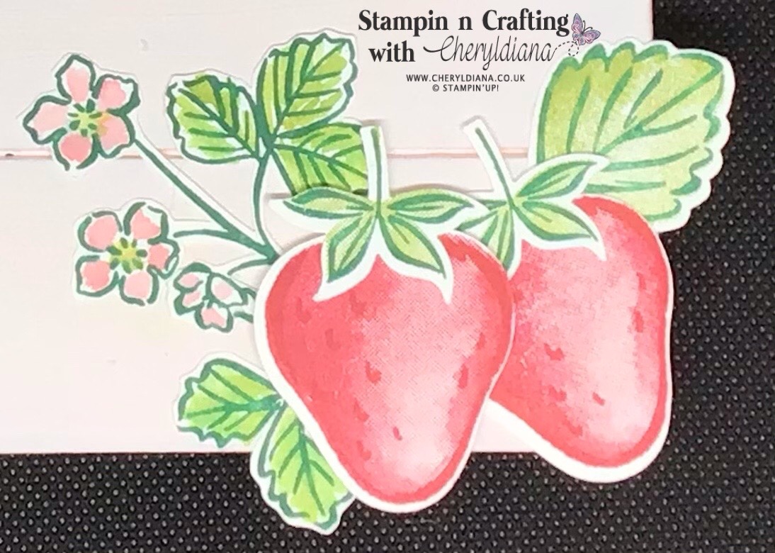 Sweet Strawberry Welcome Sign for Tech 4 Stampers Blog Hop