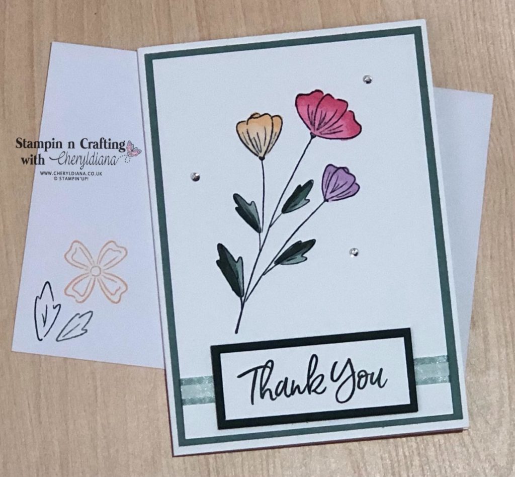 Soft Succulent In-Colour Thank You Card