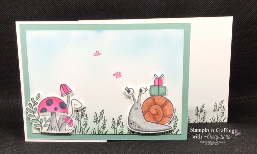 Photo of whole Garden Snail Z-Fold Card 