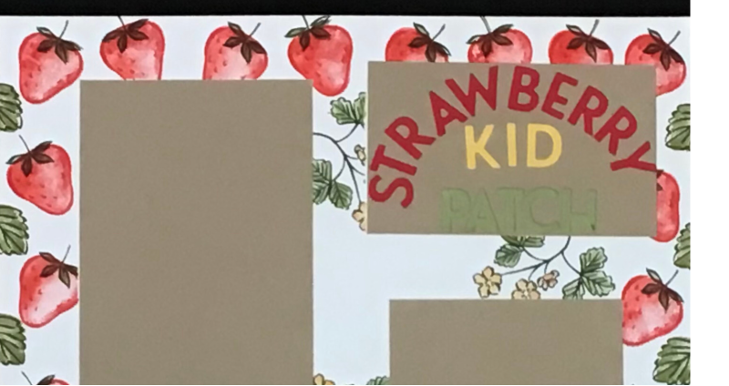 Scrapbook Layout – Strawberry Patch Kid