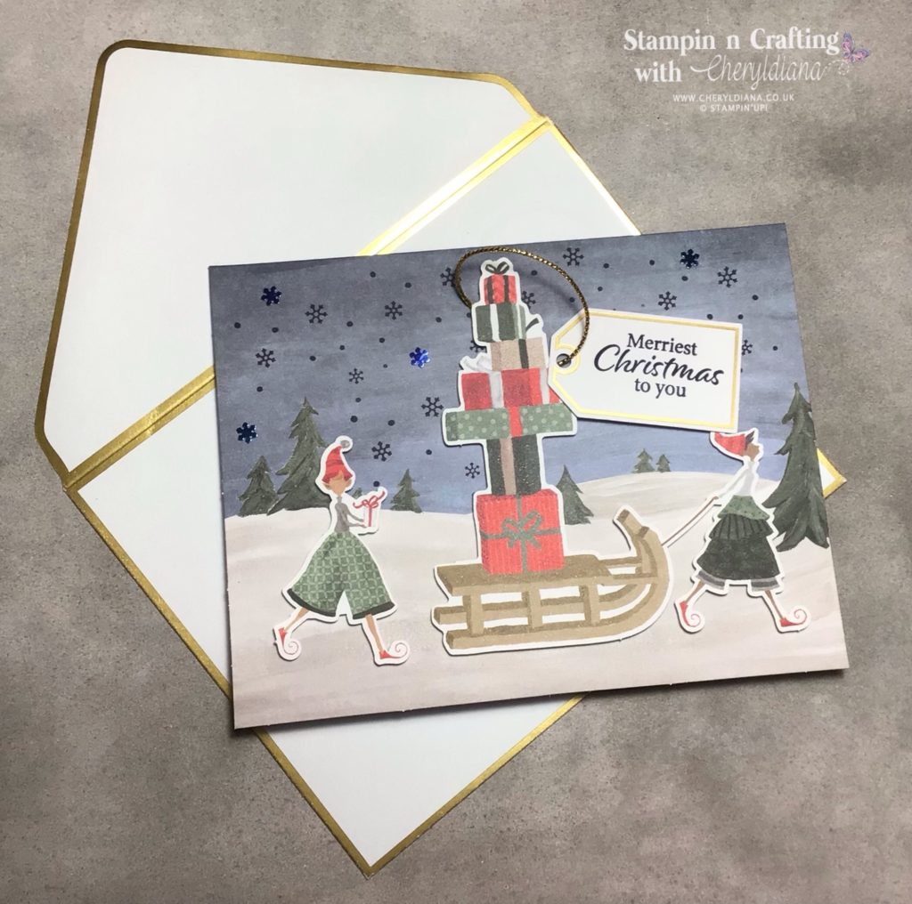 Photo of Something quick to make - Card 1 using Christmas Whimsy kit.