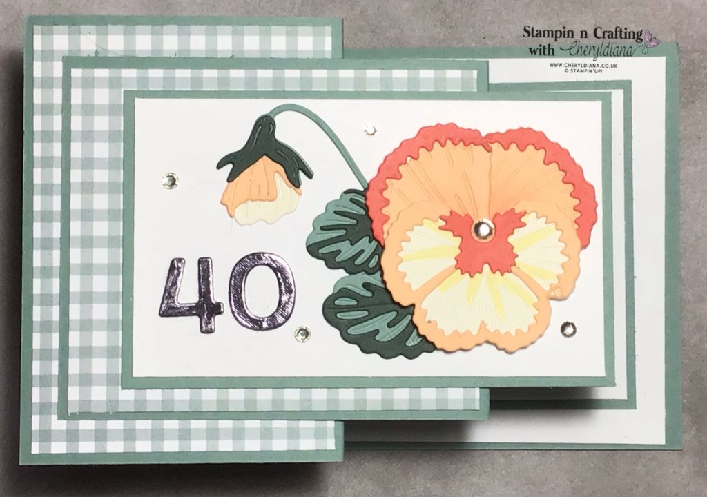 Photo of finished Happy Birthday Fancy Fold Card