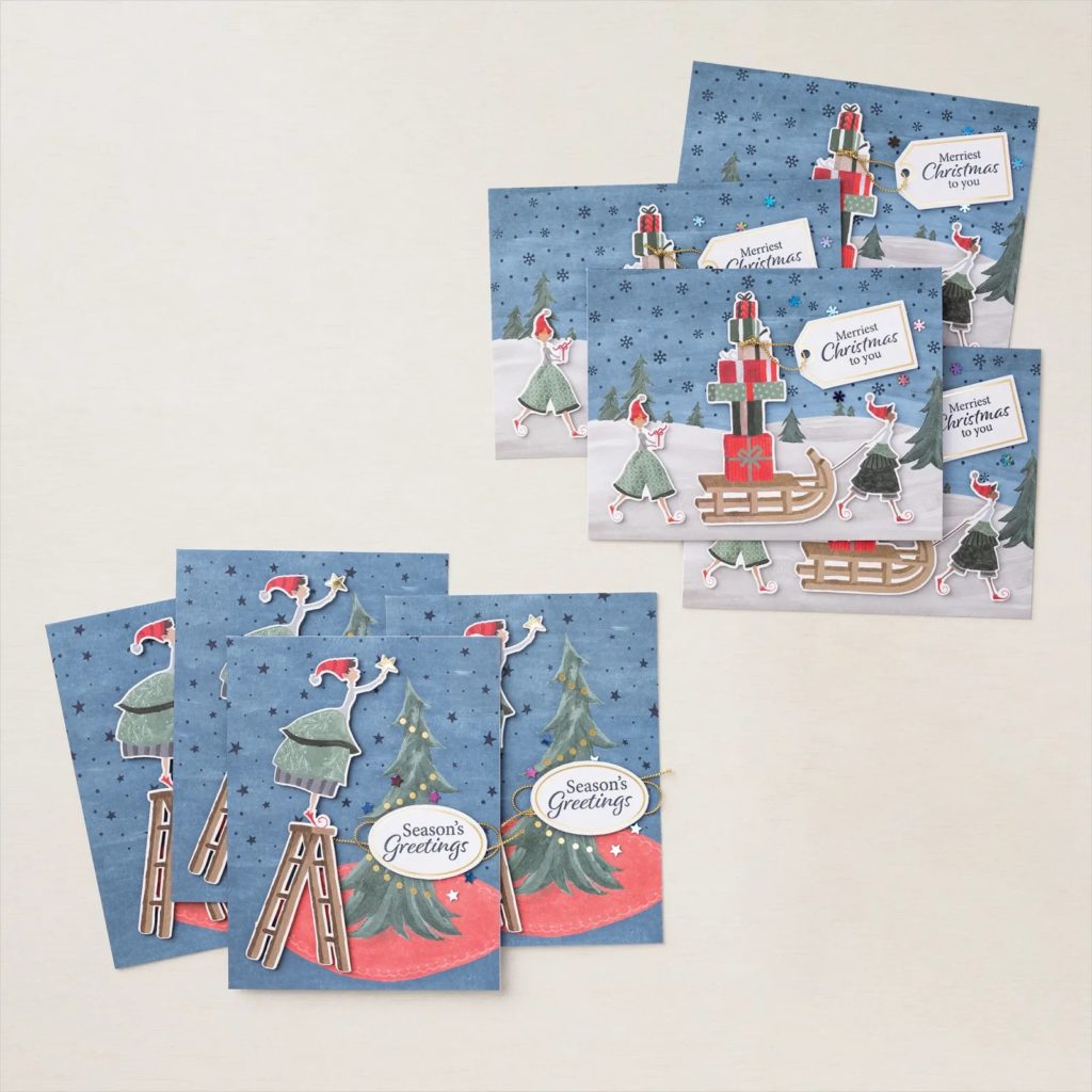 Photo of 'Something quick to make' cards using a Stampin' Up! kit