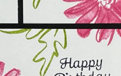 Birthday card using the Triple Time Stamping Technique