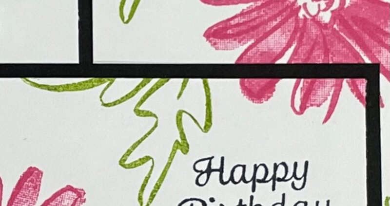 Birthday card using the Triple Time Stamping Technique