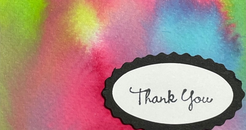 Colour Challenge Thank You Card