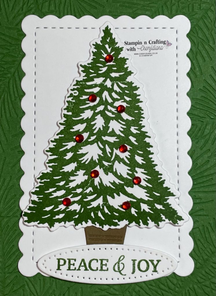 Photo showing you the Tree for the Christmas Card with Gift Card Holder.