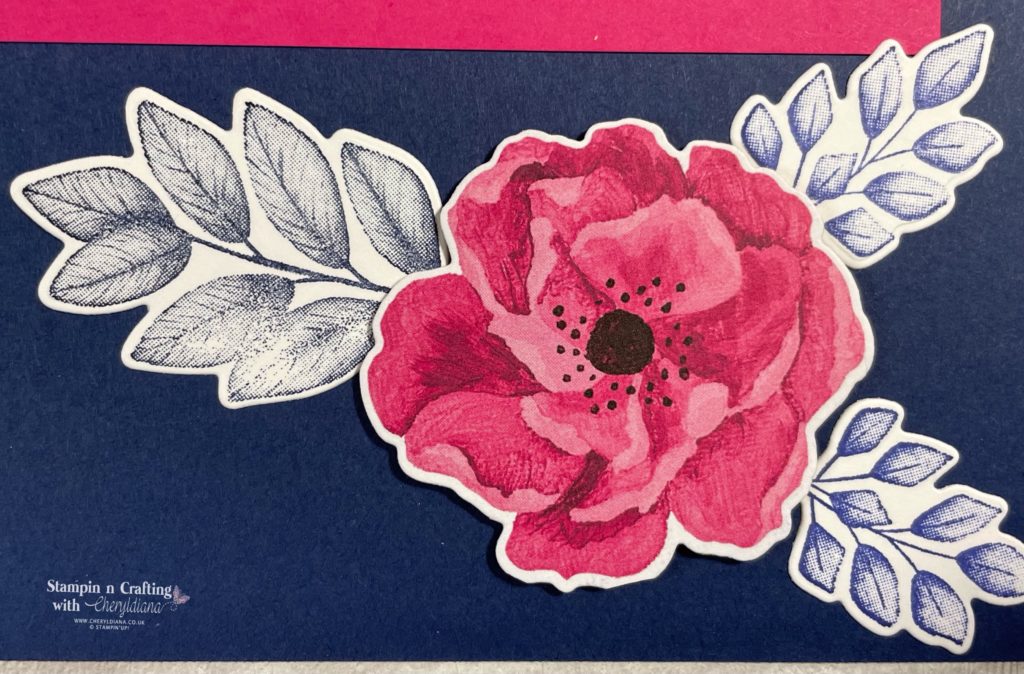 Photo of the flower image on my second page of my Creative Background Scrapbook Layout.