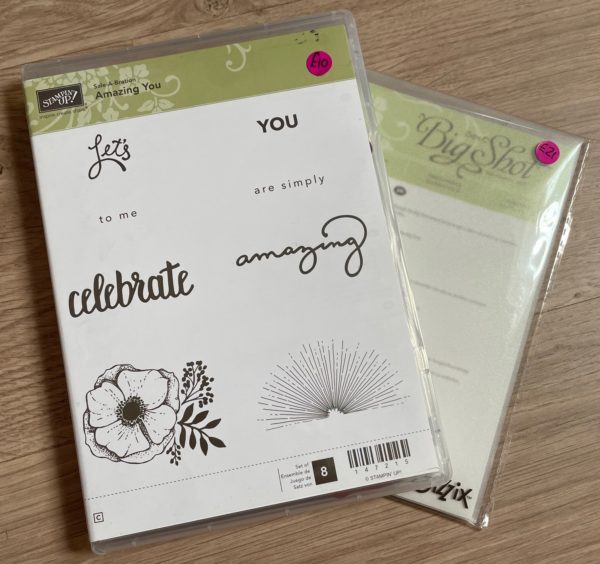 Amazing You stamp set and matching Celebrate You Thinlits