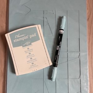 Baja Breeze card stock, ink pad and Stampin' Write Marker
