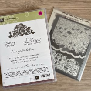 Floral Phrases stamp set and matching Detailed Floral dies