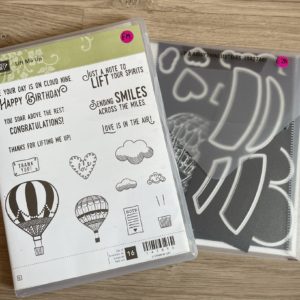 Lift Me Up stamp set and matching Up & Away dies