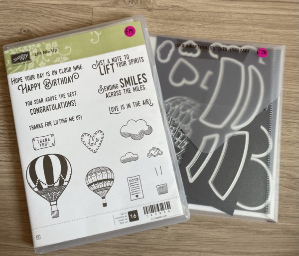 Lift Me Up stamp set and matching Up & Away dies