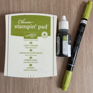Lucky Limeade ink pad, ink refill and Stampin' Write Marker
