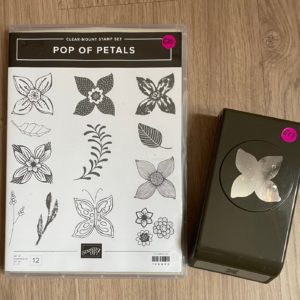 Pop of Petals stamp set and matching punch