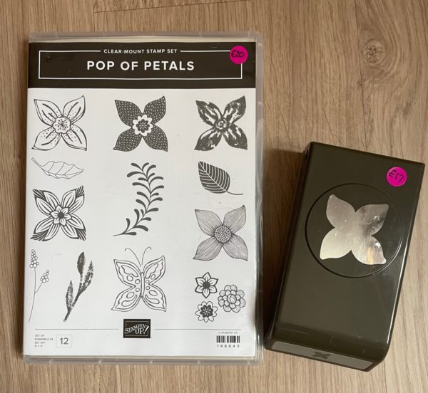 Pop of Petals stamp set and matching punch