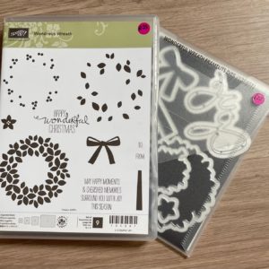 Wonderous Wreath stamp set and matching Wonderful Wreath dies