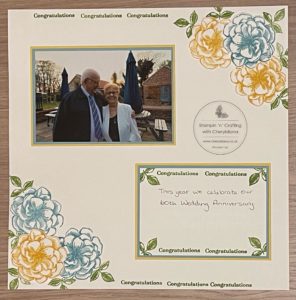 Photograph of finished Scrapbook Layout using a Kit Contents.