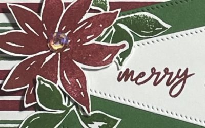 How to make a quick Red and Green Christmas Card