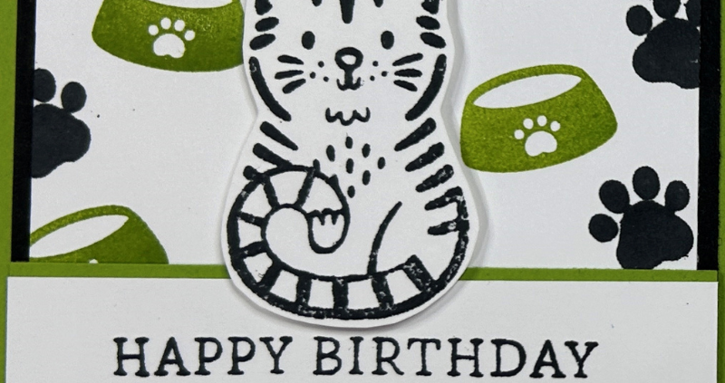 How to make a Pretty Birthday Card using Simple Stamping