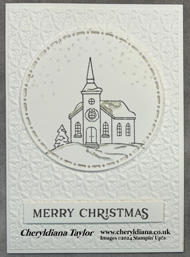 3 Ways to make a White Christmas Card - Card 1