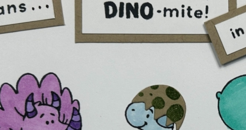 Children’s Cute Dinosaur Greeting Card