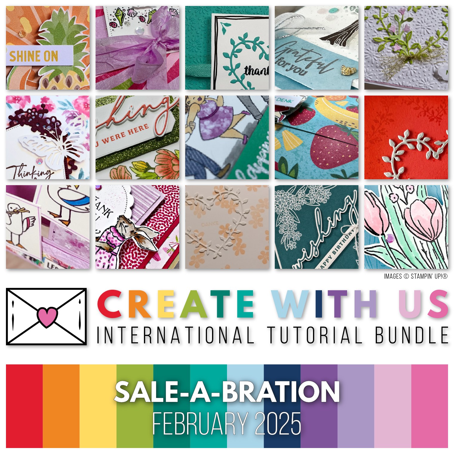 Image of sneak peeks of Sale-a-bration Tutorial projects