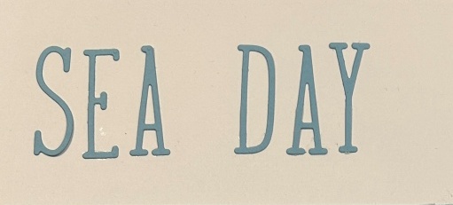 Photograph showing the die cut Title.
