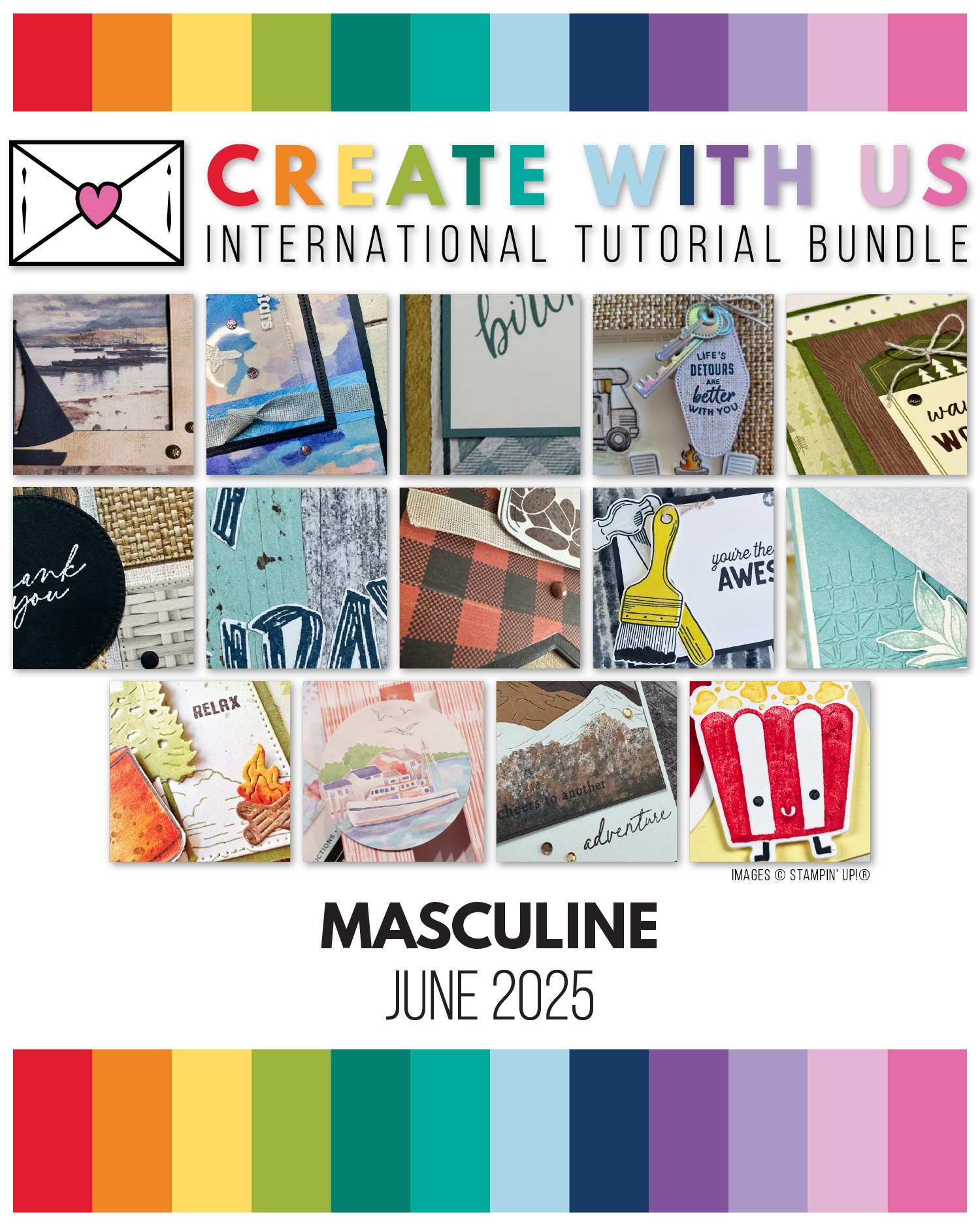 June 2025 Tutorial Image Sneak Peeks of June's Tutorial Cards