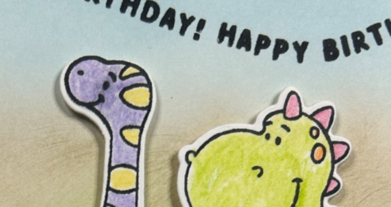 3  Darling Dinos Children’s Cards