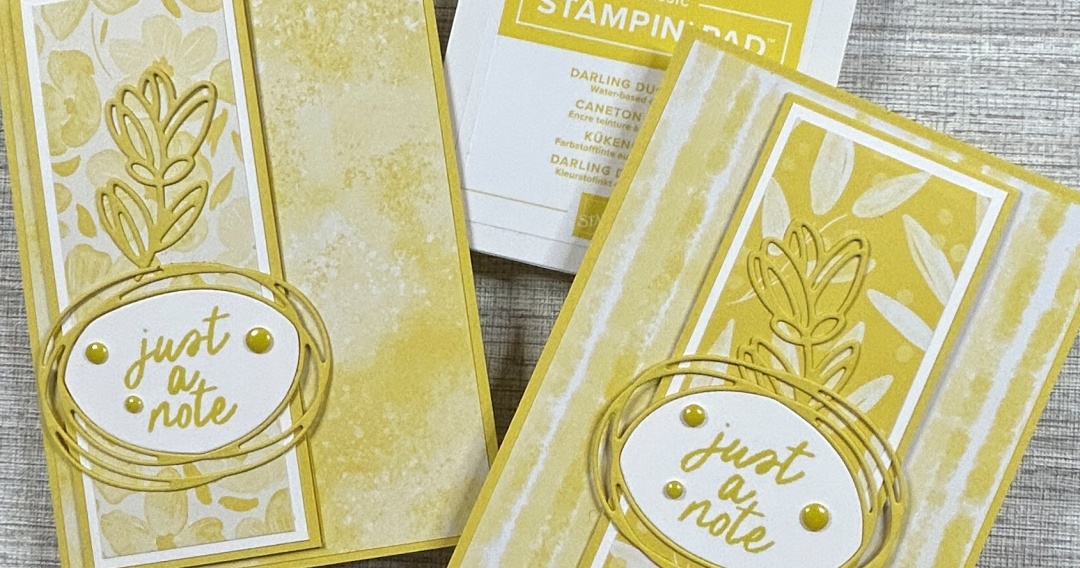 Easy Monochromatic Floral Cards