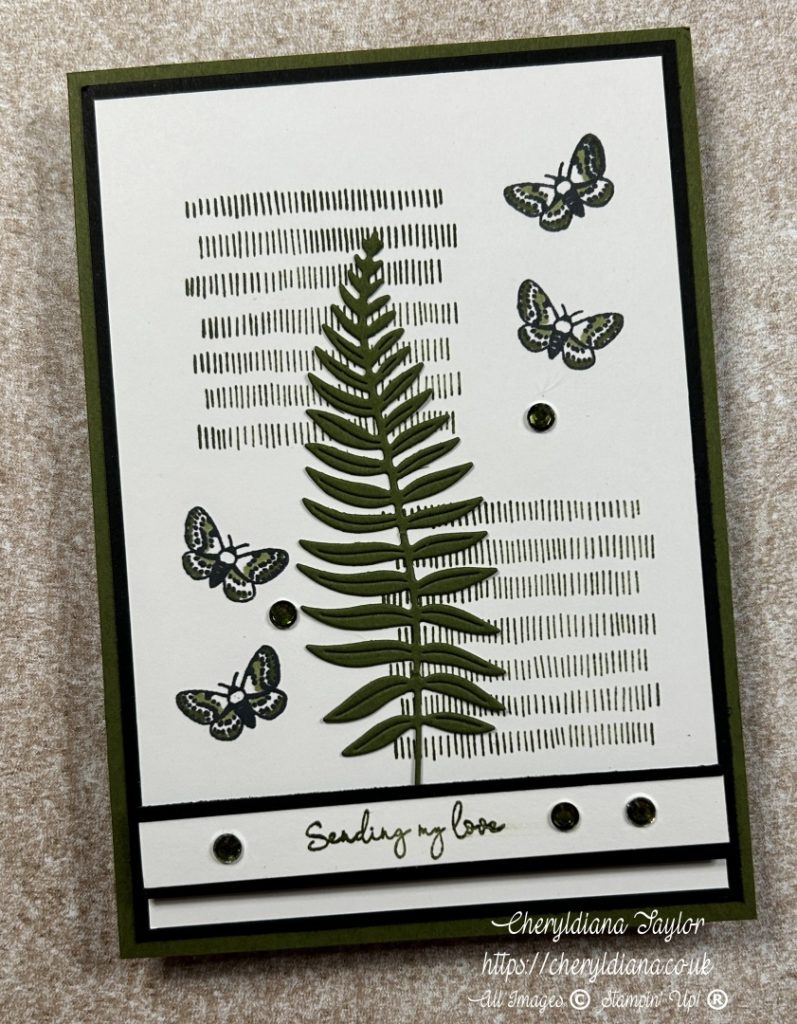 Photograph of my Simply Stylish Monochromatic Card